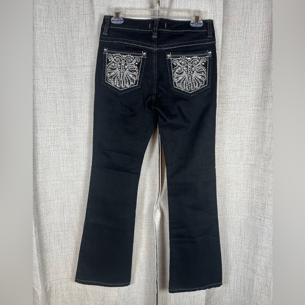 NINE WEST Vintage America Women’s Black Denim Jeans Vtg Bootcut Sz 27/4R NWT